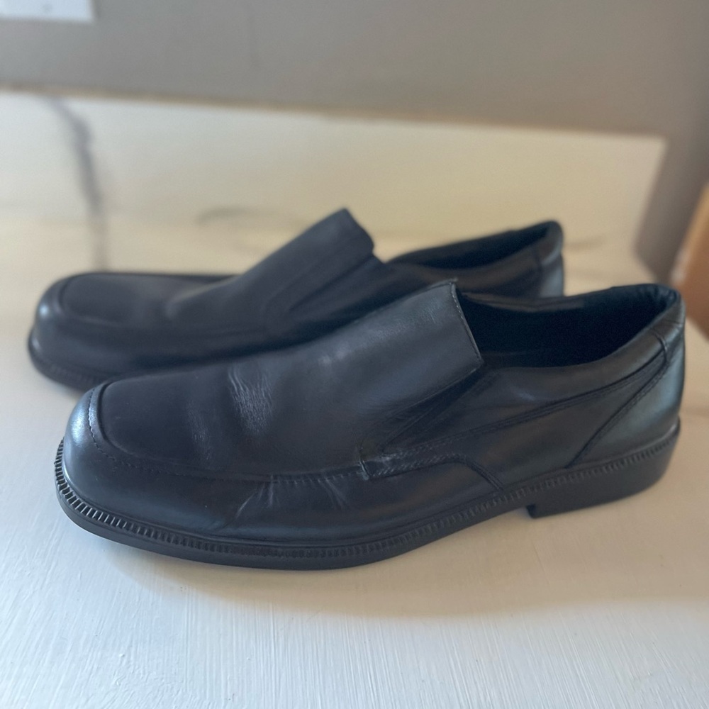 Hush Puppies Men's Supple  Black Leather Slip-On Loafer Shoes Size 15 M